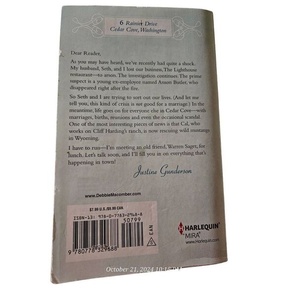 Rainier drive by debbie macomber harlequin mira books isbn 13: 9780778329688 - Picture 2 of 5